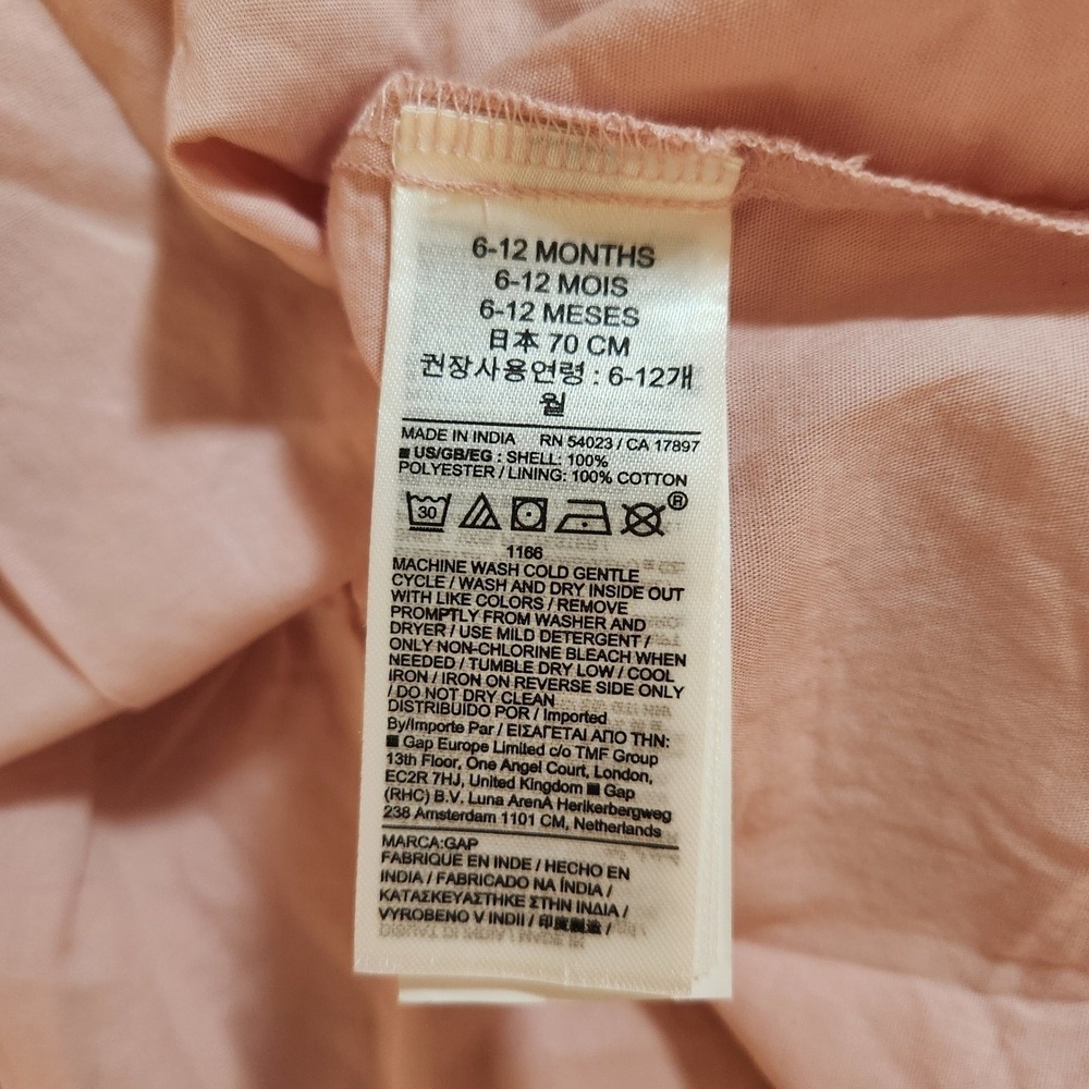 Baby Gap NWOT‎ Pink Tulle Dress Gold Stars Hearts Ruffle Bloomers 6-12 Months - Picture 7 of 7